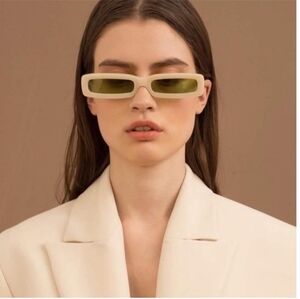 George Keburia Cream Beige Sunglasses 100% UV